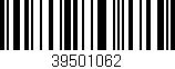Código de barras (EAN, GTIN, SKU, ISBN): '39501062'