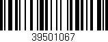 Código de barras (EAN, GTIN, SKU, ISBN): '39501067'