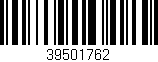 Código de barras (EAN, GTIN, SKU, ISBN): '39501762'