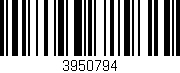 Código de barras (EAN, GTIN, SKU, ISBN): '3950794'