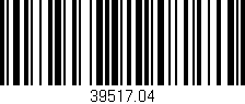Código de barras (EAN, GTIN, SKU, ISBN): '39517.04'