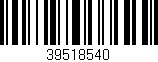 Código de barras (EAN, GTIN, SKU, ISBN): '39518540'