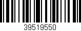 Código de barras (EAN, GTIN, SKU, ISBN): '39519550'