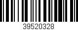 Código de barras (EAN, GTIN, SKU, ISBN): '39520328'