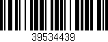 Código de barras (EAN, GTIN, SKU, ISBN): '39534439'