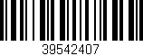 Código de barras (EAN, GTIN, SKU, ISBN): '39542407'