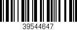 Código de barras (EAN, GTIN, SKU, ISBN): '39544647'