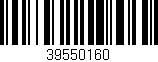 Código de barras (EAN, GTIN, SKU, ISBN): '39550160'