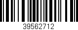 Código de barras (EAN, GTIN, SKU, ISBN): '39562712'