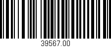 Código de barras (EAN, GTIN, SKU, ISBN): '39567.00'