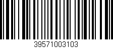 Código de barras (EAN, GTIN, SKU, ISBN): '39571003103'