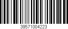 Código de barras (EAN, GTIN, SKU, ISBN): '39571004223'