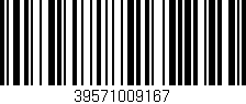 Código de barras (EAN, GTIN, SKU, ISBN): '39571009167'