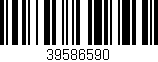 Código de barras (EAN, GTIN, SKU, ISBN): '39586590'