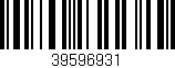 Código de barras (EAN, GTIN, SKU, ISBN): '39596931'