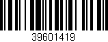 Código de barras (EAN, GTIN, SKU, ISBN): '39601419'