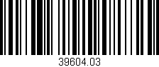 Código de barras (EAN, GTIN, SKU, ISBN): '39604.03'