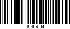 Código de barras (EAN, GTIN, SKU, ISBN): '39604.04'
