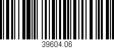 Código de barras (EAN, GTIN, SKU, ISBN): '39604.06'