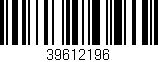 Código de barras (EAN, GTIN, SKU, ISBN): '39612196'