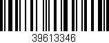 Código de barras (EAN, GTIN, SKU, ISBN): '39613346'