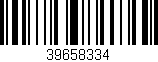 Código de barras (EAN, GTIN, SKU, ISBN): '39658334'