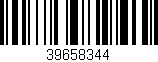 Código de barras (EAN, GTIN, SKU, ISBN): '39658344'
