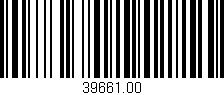 Código de barras (EAN, GTIN, SKU, ISBN): '39661.00'