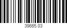 Código de barras (EAN, GTIN, SKU, ISBN): '39665.03'
