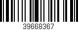 Código de barras (EAN, GTIN, SKU, ISBN): '39668367'