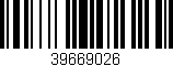 Código de barras (EAN, GTIN, SKU, ISBN): '39669026'
