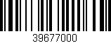 Código de barras (EAN, GTIN, SKU, ISBN): '39677000'
