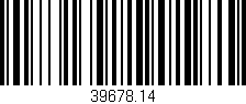 Código de barras (EAN, GTIN, SKU, ISBN): '39678.14'