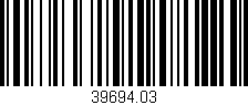 Código de barras (EAN, GTIN, SKU, ISBN): '39694.03'