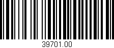 Código de barras (EAN, GTIN, SKU, ISBN): '39701.00'