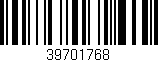 Código de barras (EAN, GTIN, SKU, ISBN): '39701768'