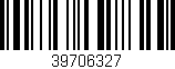 Código de barras (EAN, GTIN, SKU, ISBN): '39706327'