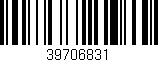 Código de barras (EAN, GTIN, SKU, ISBN): '39706831'