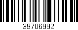 Código de barras (EAN, GTIN, SKU, ISBN): '39706992'