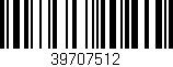 Código de barras (EAN, GTIN, SKU, ISBN): '39707512'