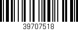 Código de barras (EAN, GTIN, SKU, ISBN): '39707518'