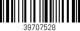 Código de barras (EAN, GTIN, SKU, ISBN): '39707528'