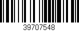 Código de barras (EAN, GTIN, SKU, ISBN): '39707548'