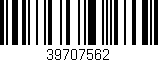 Código de barras (EAN, GTIN, SKU, ISBN): '39707562'