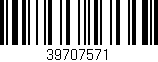 Código de barras (EAN, GTIN, SKU, ISBN): '39707571'