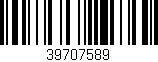 Código de barras (EAN, GTIN, SKU, ISBN): '39707589'