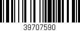 Código de barras (EAN, GTIN, SKU, ISBN): '39707590'