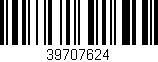 Código de barras (EAN, GTIN, SKU, ISBN): '39707624'