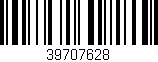 Código de barras (EAN, GTIN, SKU, ISBN): '39707628'