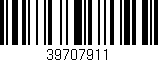 Código de barras (EAN, GTIN, SKU, ISBN): '39707911'